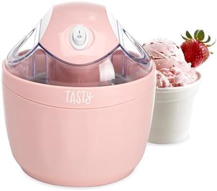 Mini Ice Cream Maker, Make Ice Cream, Sorbet, Frozen Yogurt, Gelato, Desserts, Quick Results, Pink