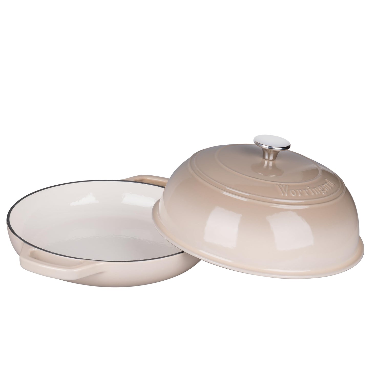 Enameled Cast Iron Dutch Oven Pot with Lid, Bread Oven for Sourdough Bread Baking, Dutch Ovens with Bread Proofing Basket& Baking Supplies Set, 6 Quart, Pink