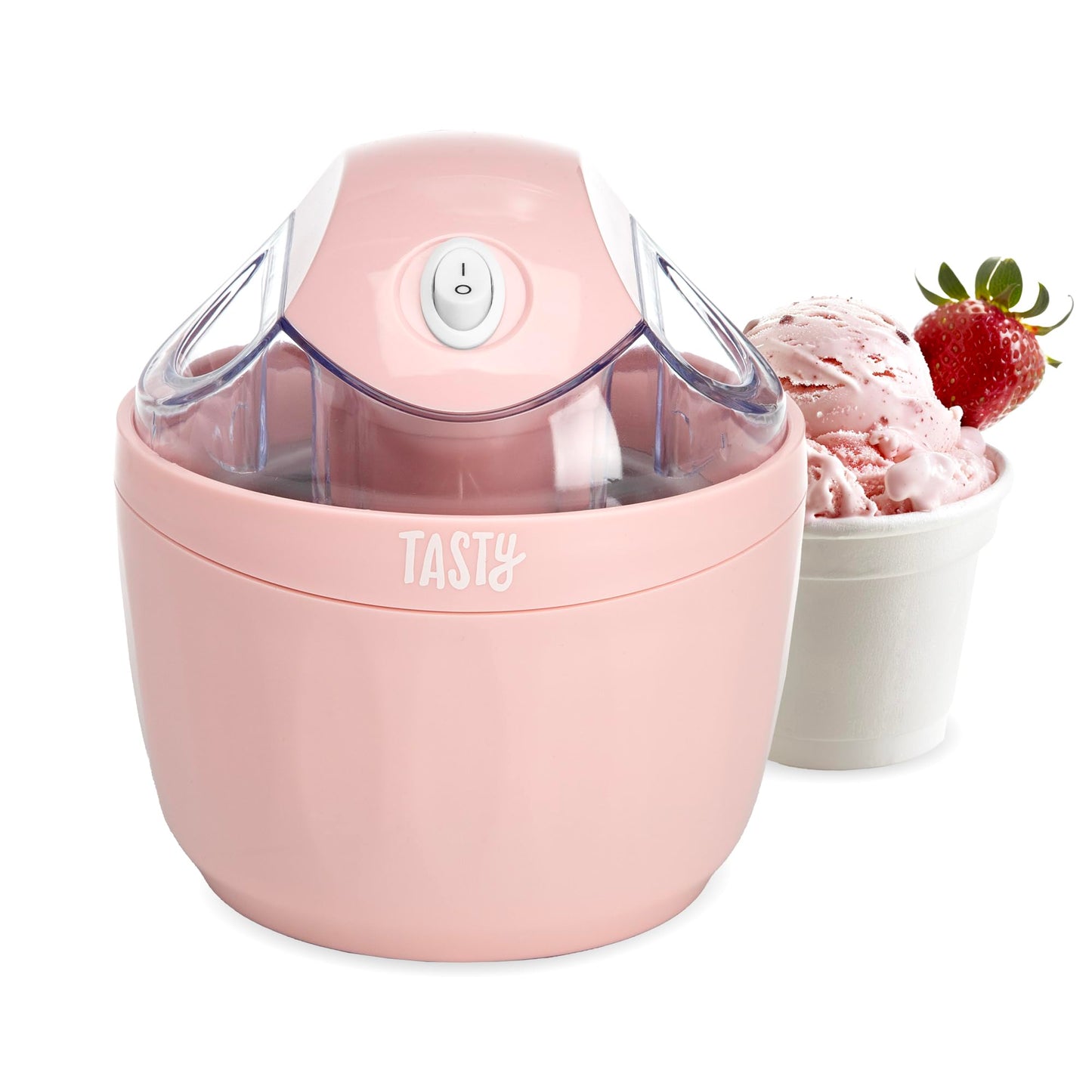 Mini Ice Cream Maker, Make Ice Cream, Sorbet, Frozen Yogurt, Gelato, Desserts, Quick Results, Pink