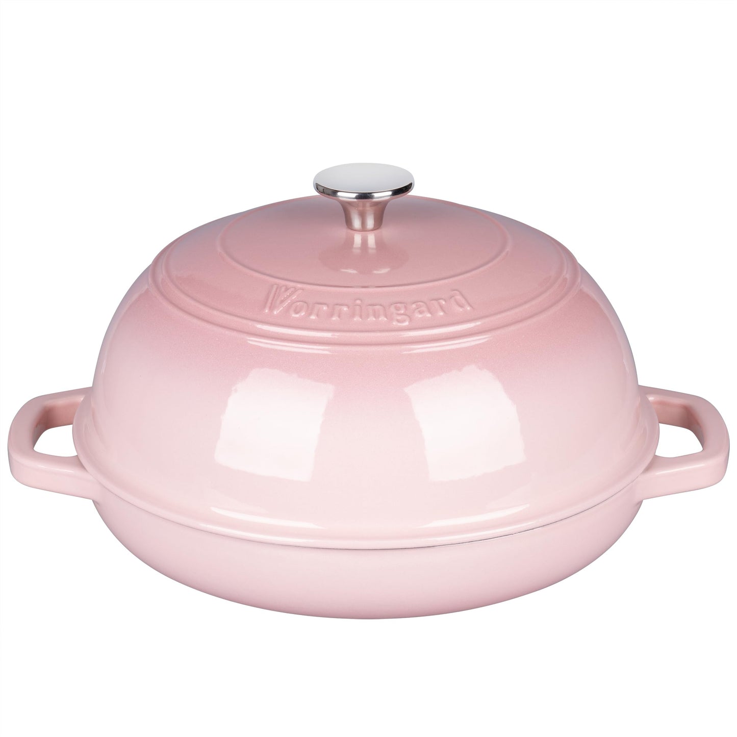 Enameled Cast Iron Dutch Oven Pot with Lid, Bread Oven for Sourdough Bread Baking, Dutch Ovens with Bread Proofing Basket& Baking Supplies Set, 6 Quart, Pink