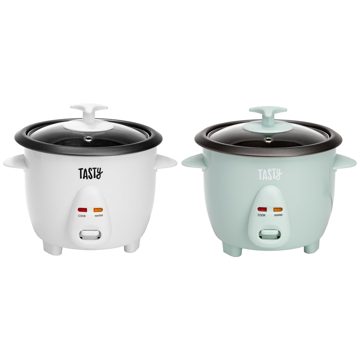 Tasty Mini Rice Cooker with Removable Nonstick Bowl and Auto Keep Warm Function, Great For Soups, Stews, Grains and Oats, 6 Cups Cooked (3 Cups Uncooked), 1.5-Quart, Aqua