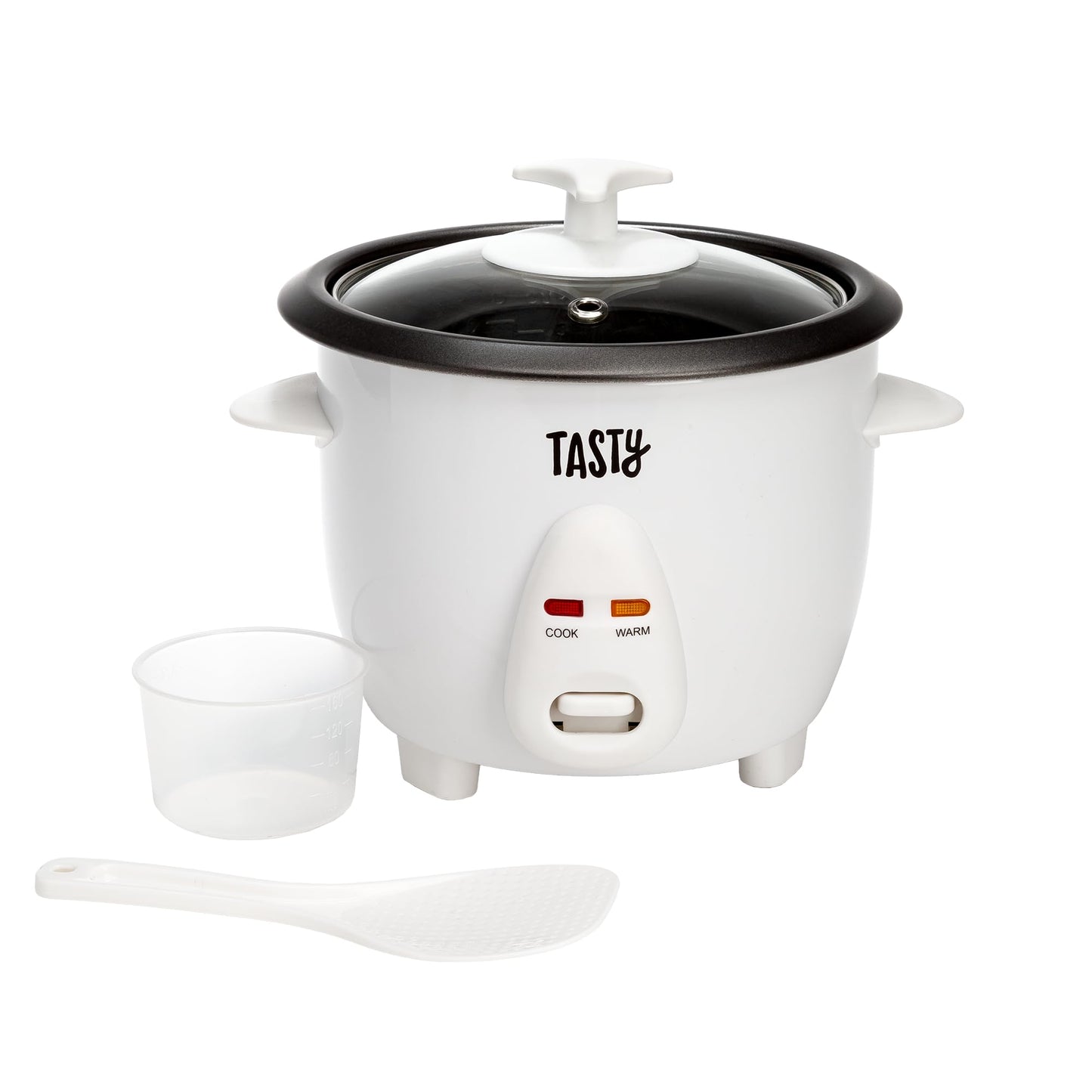 Tasty Mini Rice Cooker with Removable Nonstick Bowl and Auto Keep Warm Function, Great For Soups, Stews, Grains and Oats, 6 Cups Cooked (3 Cups Uncooked), 1.5-Quart, Aqua