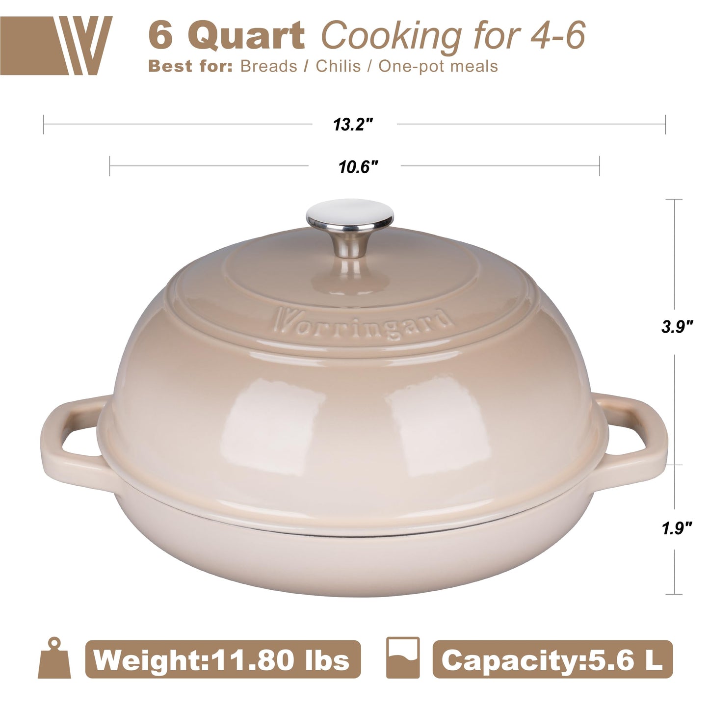 Enameled Cast Iron Dutch Oven Pot with Lid, Bread Oven for Sourdough Bread Baking, Dutch Ovens with Bread Proofing Basket& Baking Supplies Set, 6 Quart, Pink