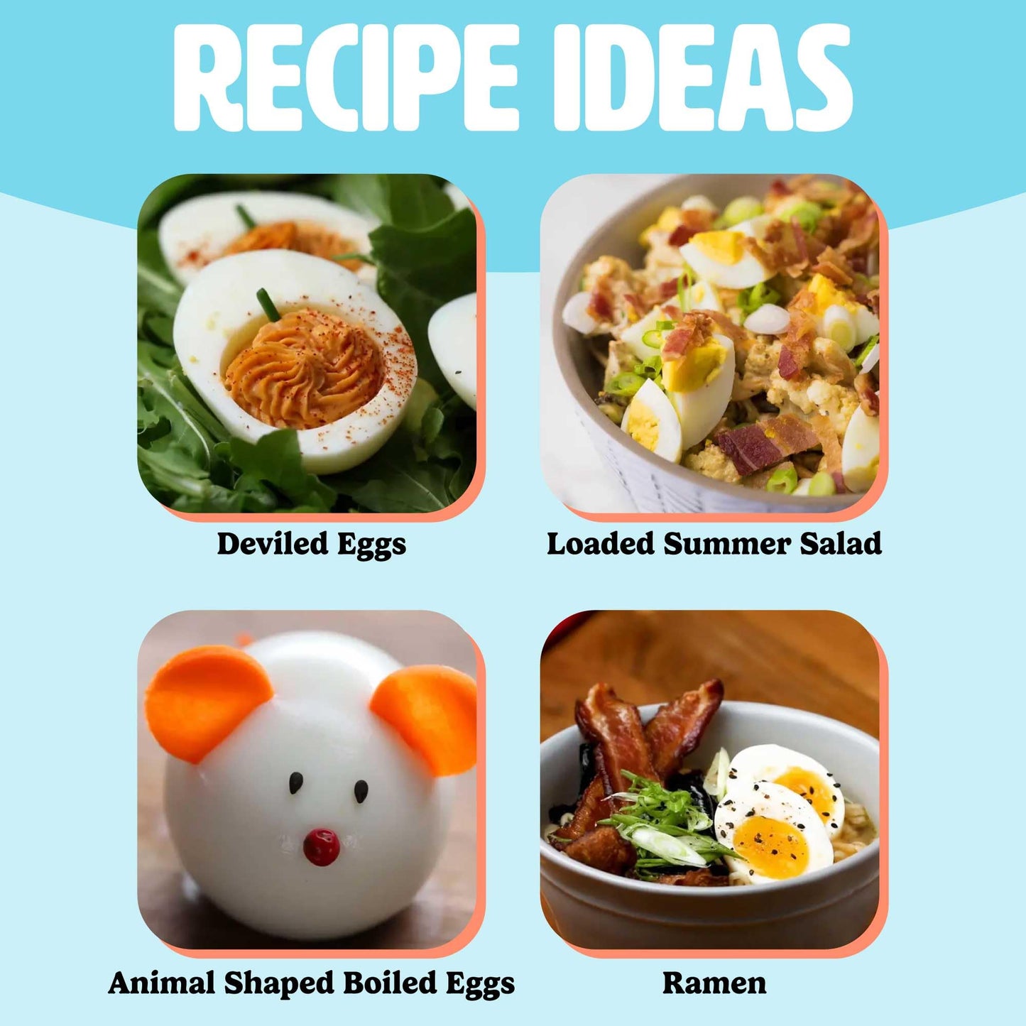 Mini Rapid Egg Cooker, 5-Egg Capacity for Perfect Hard Boiled Eggs or Omelets, Auto Shut Off, Red